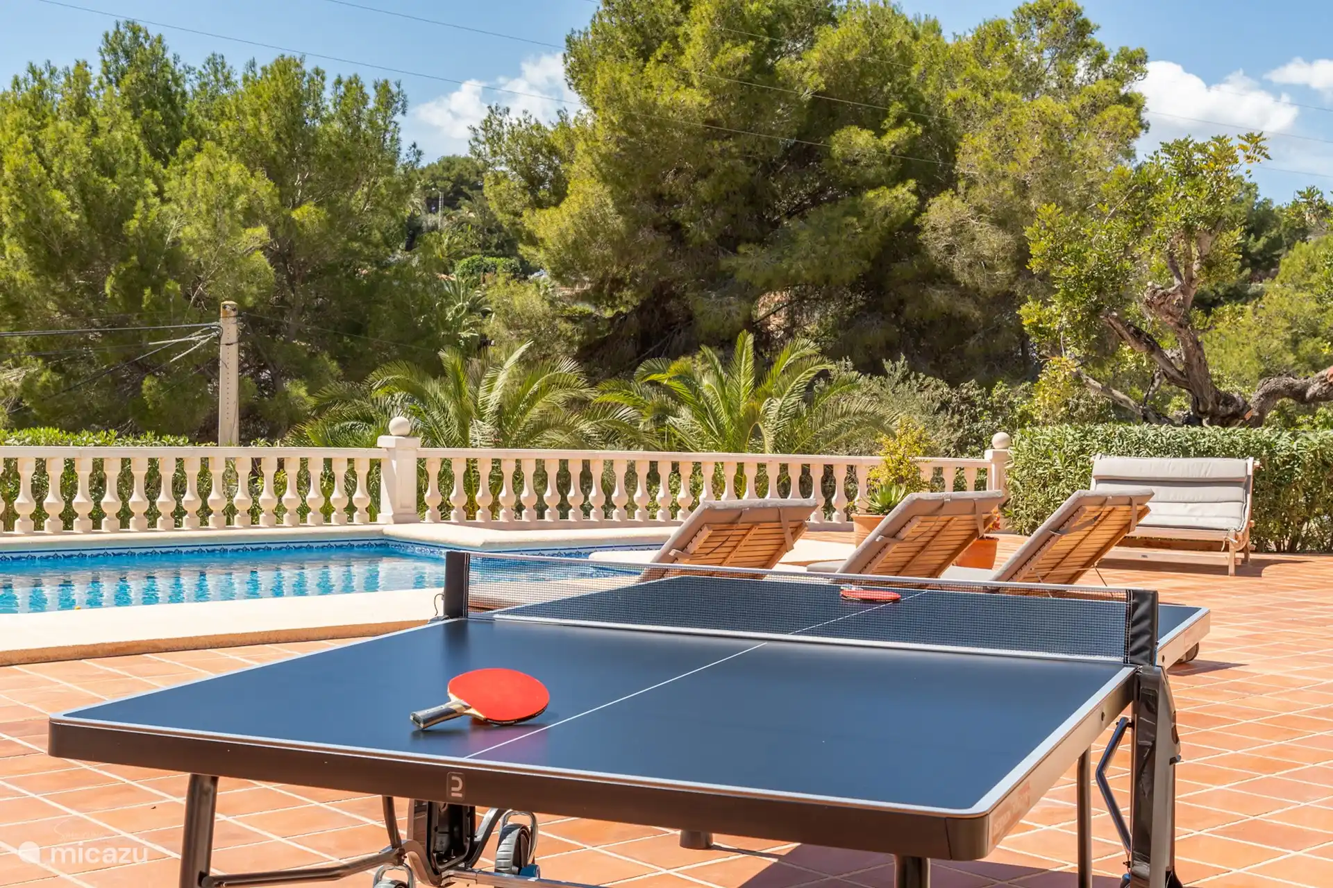 Outdoor games: Darts, bocce, table tennis