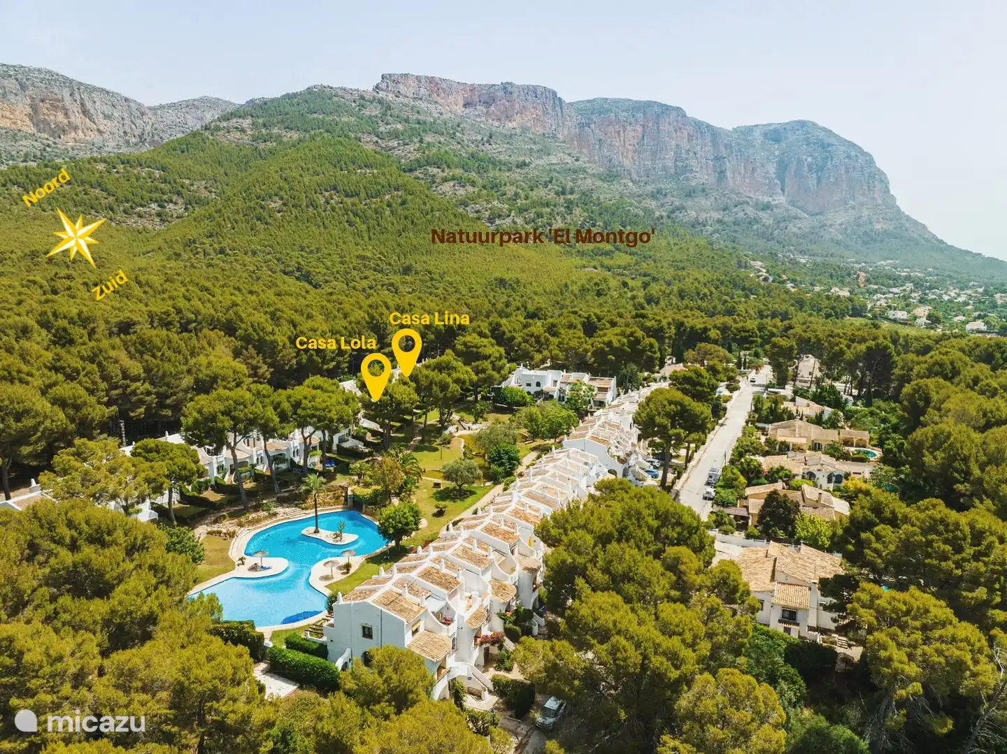 Lage Casa Lina/ Lola - Urbanisation „Los Lagos“ Javea/ Jesus Pobre