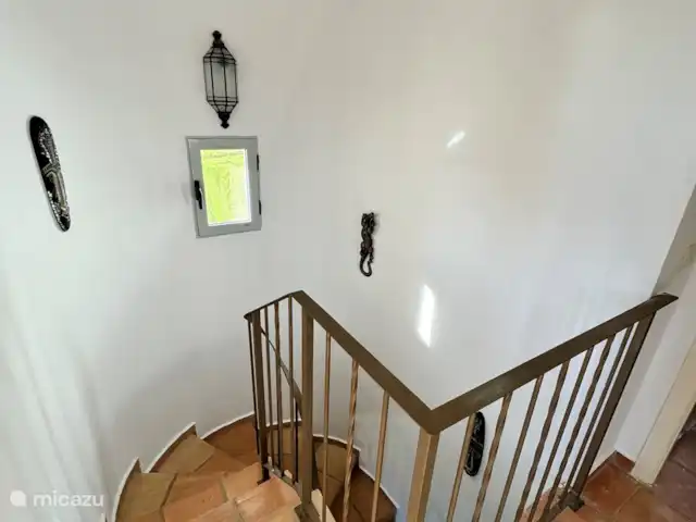 Location de Vacances Espagne, Costa Blanca, Benidorm, maison mitoyenne - Casita El Mirador Montez les escaliers.