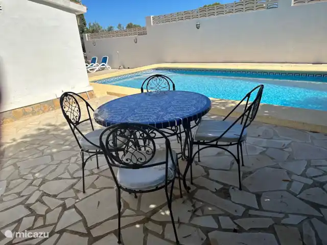 Tres Palmas | Espagne, Costa Blanca, Dénia - villa Terrasse ombragée avec vue sur piscine