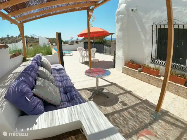 Cortijo naturista con vistas en España, Andalucía, Oria - apartamento Terraza en el alojamiento