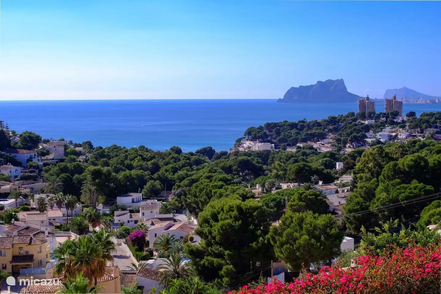 Panoramic sea view from Villa Bahia del Portet in Moraira