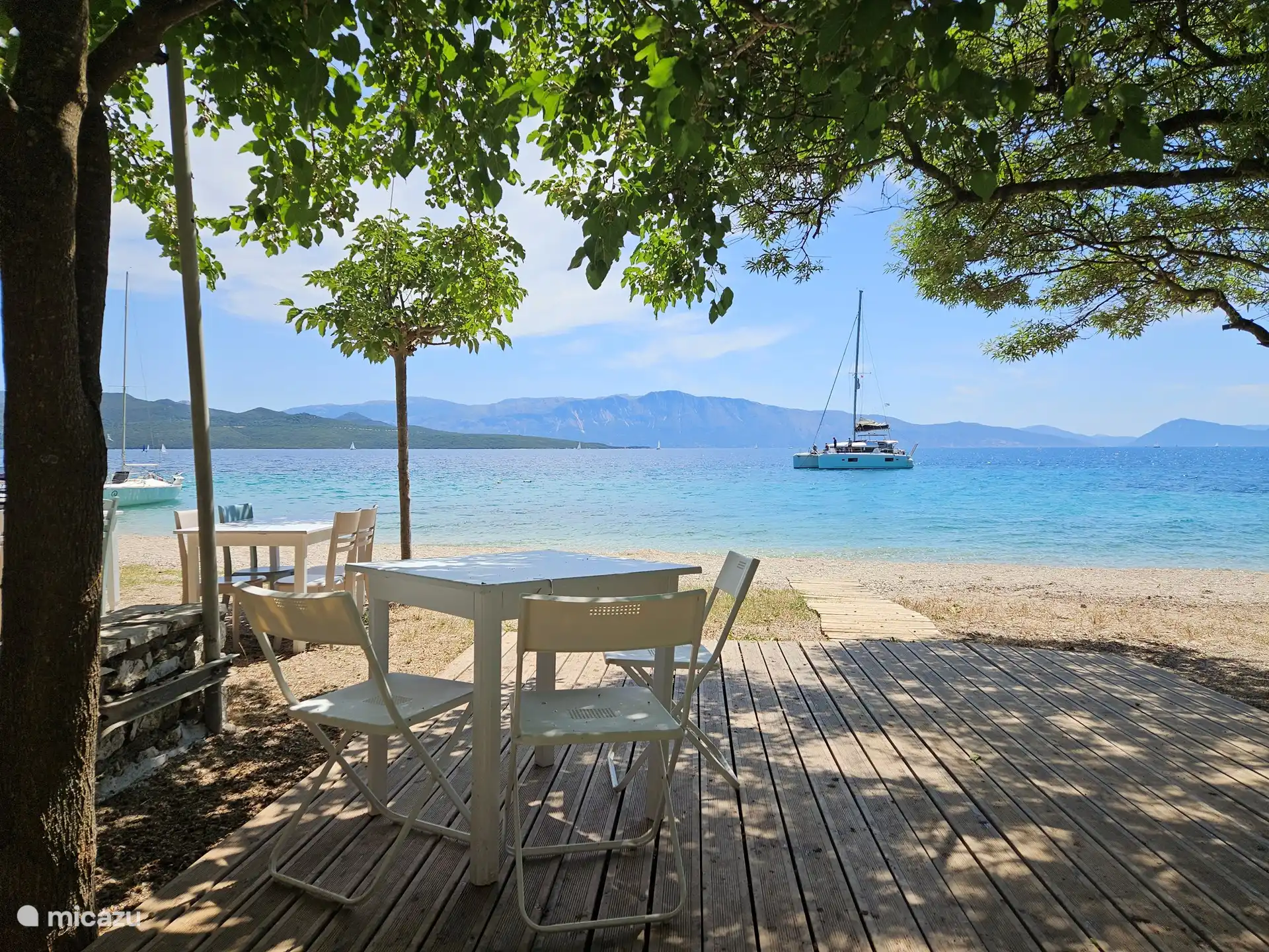 Bootsausflug Ziel Lefkada - Kaffeebar