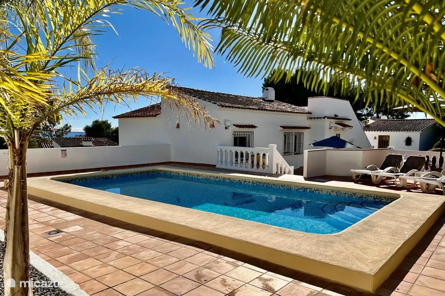 In the Mediterranean garden of Villa Lara there is a private swimming pool with sun loungers all around