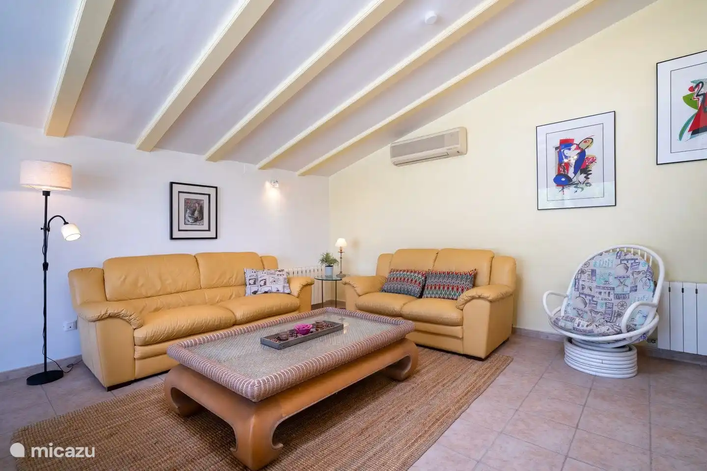 The living room of Villa Naranja is spacious
