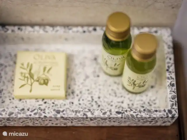 Villa Verte La chambre Hert | France, Haute-Vienne, Saint-Mathieu - chambres d'hôtes le savon, le shampoing et le bain moussant sont prêts pour vous