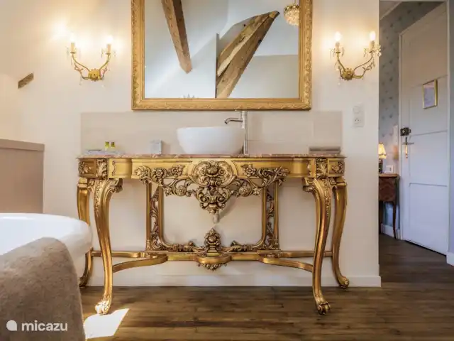 Villa Verte La chambre Vos en Francia, Alta Viena, Saint-Mathieu - alojamiento y desayuno baño zorro