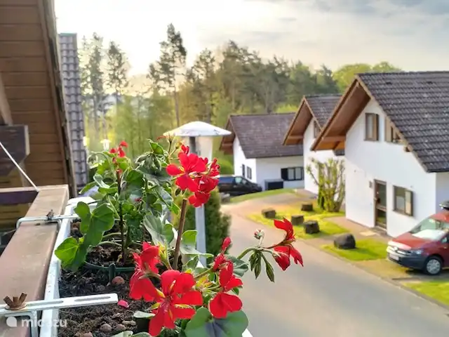 Seepark Kirchheim Huize Kok huren in Duitsland, Hessen, Reimboldshausen (Kirchheim) - vakantiehuis Een balkon is handig voor de was en het uitzicht !