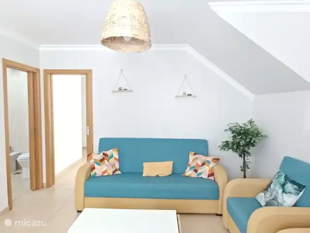 appartement huren in Portugal, Algarve, Tavira – Casa centro Tavira woonkamer met slaapbank