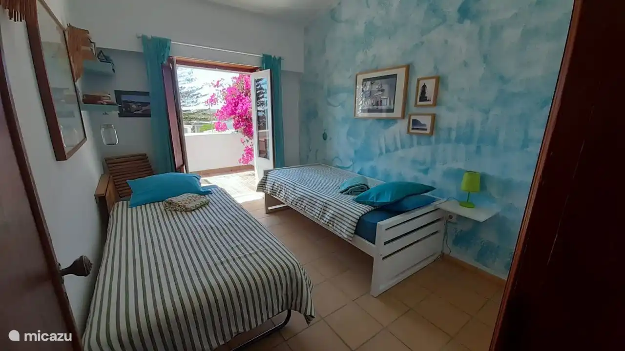 Einzelbetten im Blauen Zimmer!