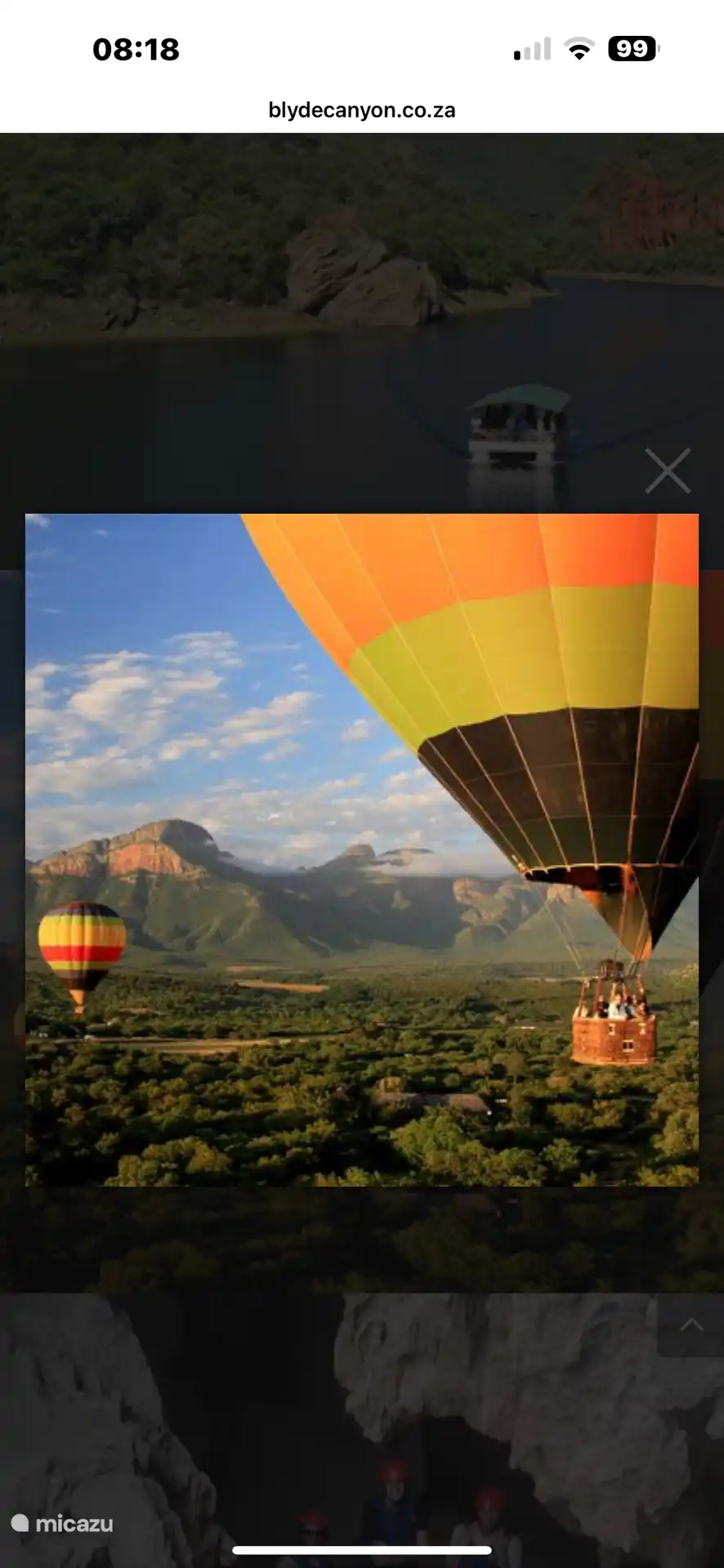 Paseo en globo aerostático en Hoedspruit
