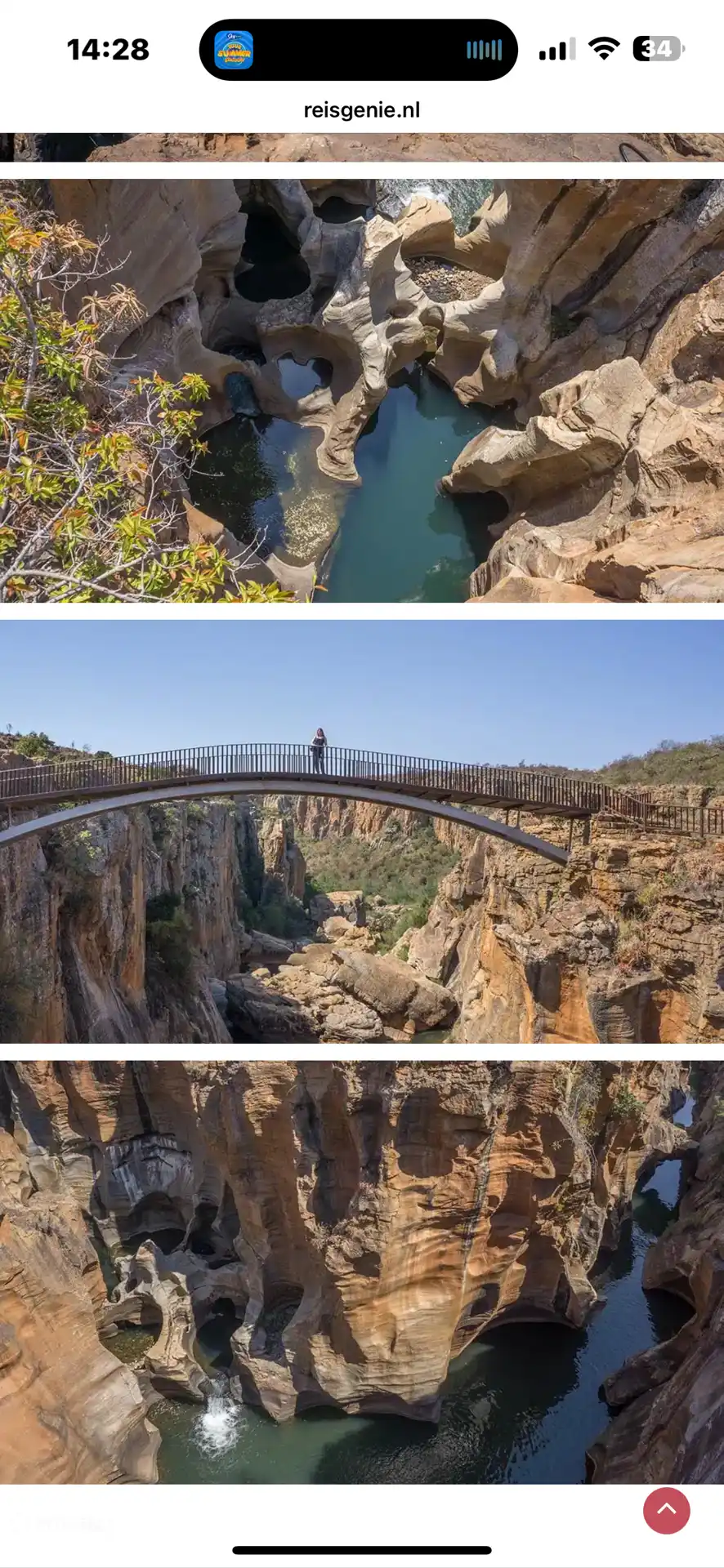 Baches de la suerte de Bourke a lo largo de la Ruta Panorámica