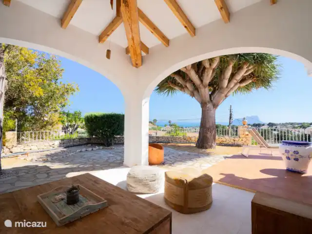 Villa Annamar | Moraire | 6 personnes | Espagne, Costa Blanca, Moraira - villa La Villa Annamar à Moraira dispose d’un coin salon couvert avec vue sur la mer