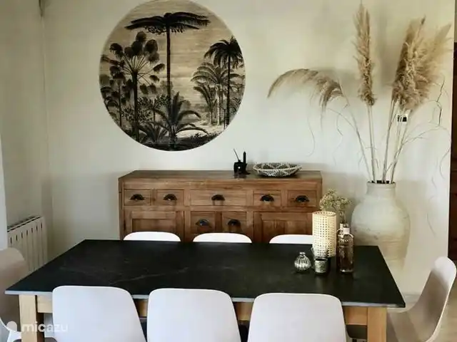 Villa Juntos | Moraira | 8 personen huren in Spanje, Costa Blanca, Moraira - villa De eetkamer van Villa Juntos met schuifdeuren naar het terras