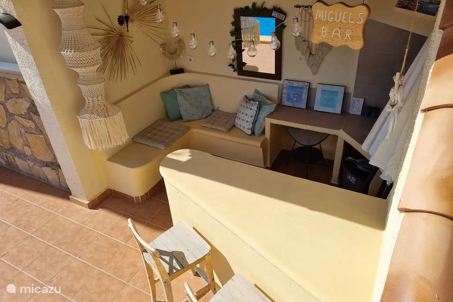 La Villa Terramar dispose d'un bar de piscine privé