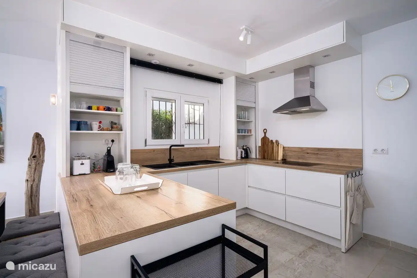 The open kitchen of Villa La Serena is fully equipped