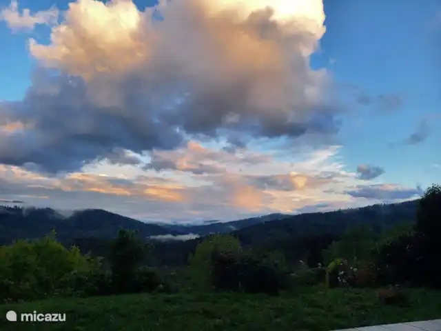 Location de Vacances France, Gard, Ponteils-et-Brésis, maison de vacances - Vacances Cévennes Vue depuis la terrasse