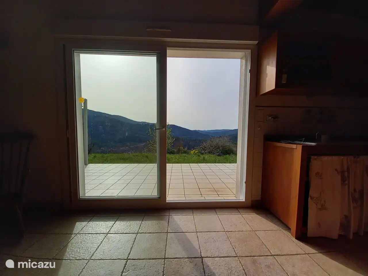 Vista de las Cévennes desde el salón.