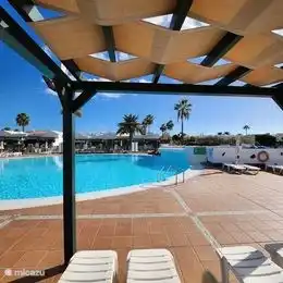 also a nice view from the terrace of the restaurant you look over the pool