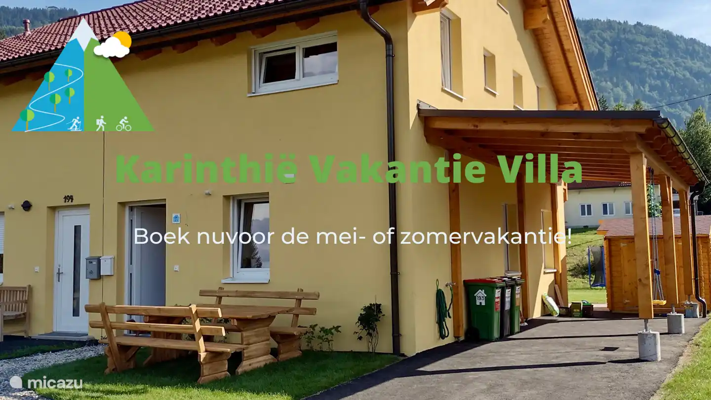 La terrasse du matin, l’abri voiture. Dans la commune de Seltschach, les déchets sont collectés séparément. Il est collecté régulièrement. 