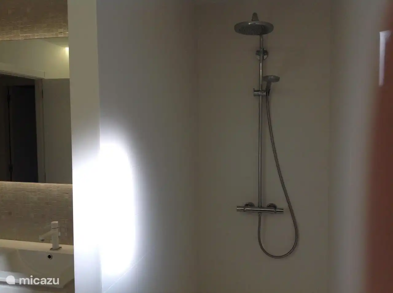 Salle de bain 1 avec douche à l'italienne et toilettes