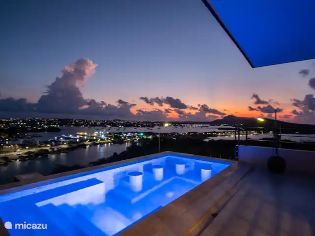 Villa Panorama huren in Curaçao, Banda Ariba (oost), Vista Royal - villa Ook in de avond prachtige uitzichten!