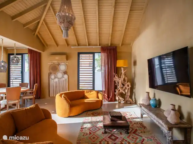 Villa Panorama huren in Curaçao, Banda Ariba (oost), Vista Royal - villa Extra woonkamer die dienst doet als kantoor of entertainmentruimte.