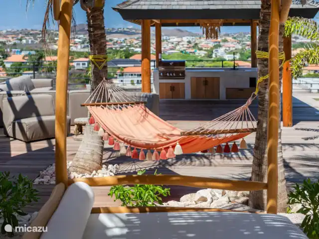 Villa Panorama huren in Curaçao, Banda Ariba (oost), Vista Royal - villa Dommel weg in de hangmat tussen de palmbomen!
