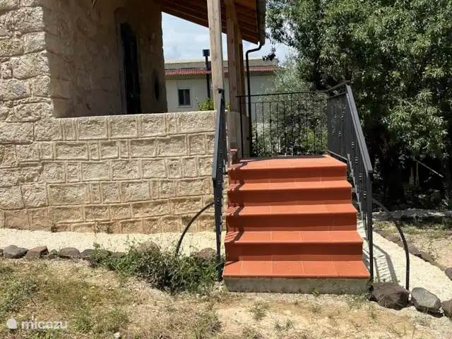 vakantiehuis huren in Italië, Sicilië, Carlentini – Casa Bellini Cirico I Veranda zuidzijde met prachtig uitzicht op Etna