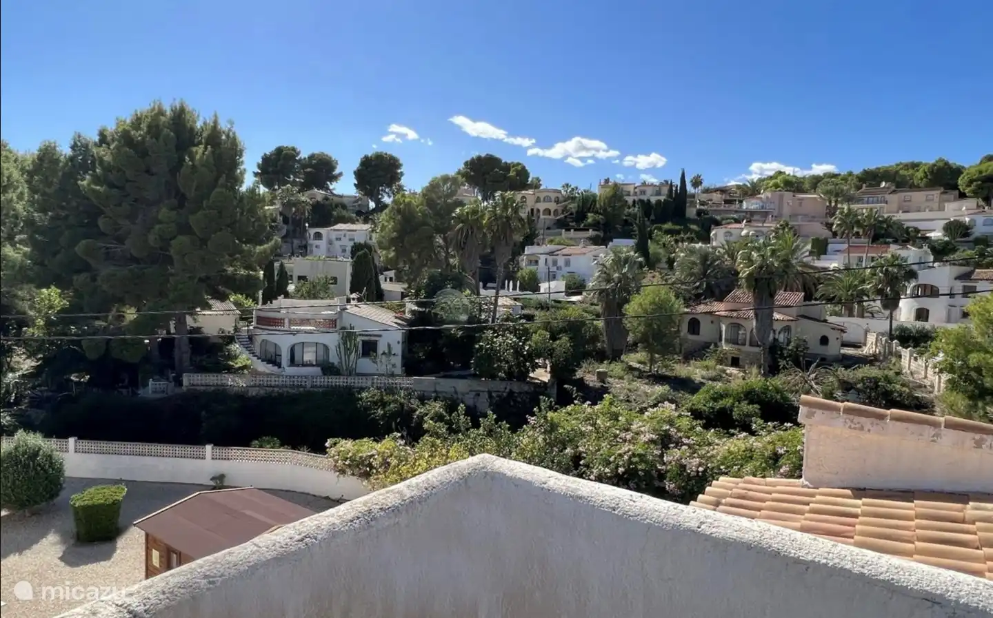 Villa Quiero Vertev - vue depuis le toit-terrasse