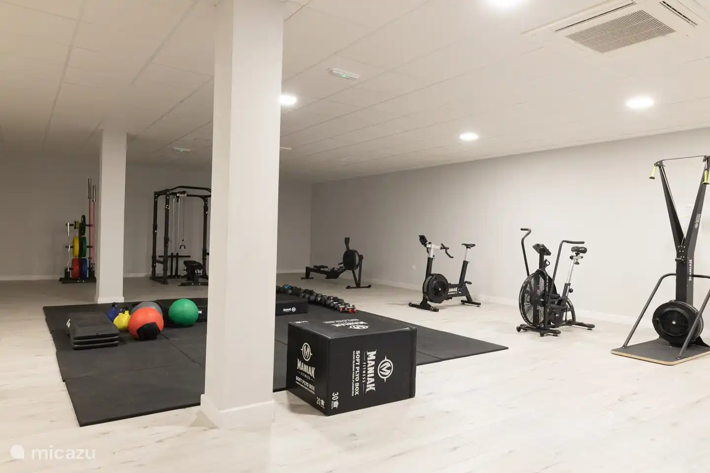 Communal fitness room