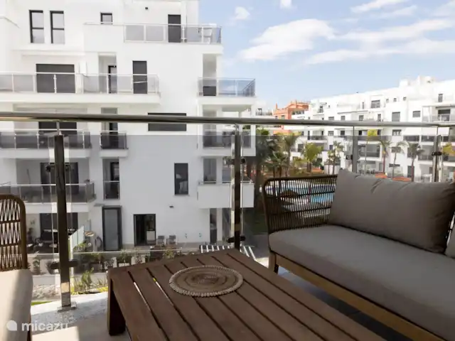 appartement huren in Spanje, Costa del Sol, Motril – Aguacate beach golf apartment terras/balkon