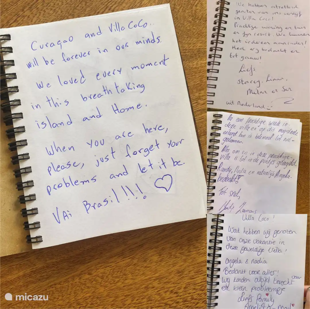 Gästebuch Villa Coco!