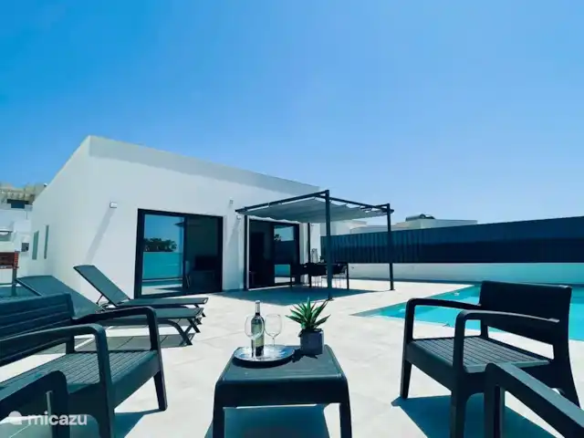 Location de Vacances Espagne, Costa Cálida, Mazarrón, villa - Casa Demi Adore Vue d'ensemble de la grande terrasse