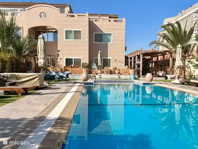 Voir Villa Appartements 2pers chalet | Égypte, Mer Rouge , Hurghada - chalet Piscine et la villa