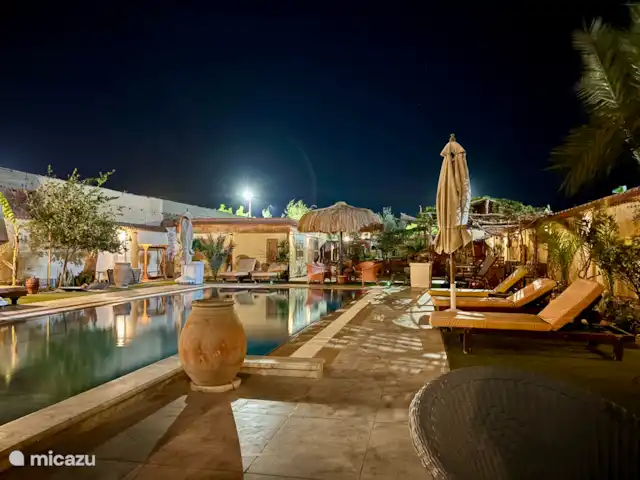 Voir Villa Appartements 2pers chalet | Égypte, Mer Rouge , Hurghada - chalet Ambiance de soirée
