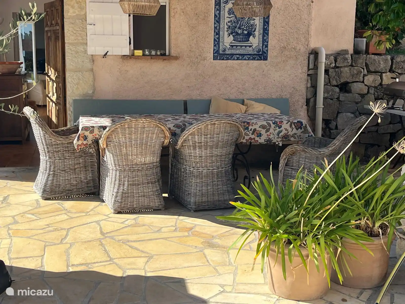 Overdekt terras boven 