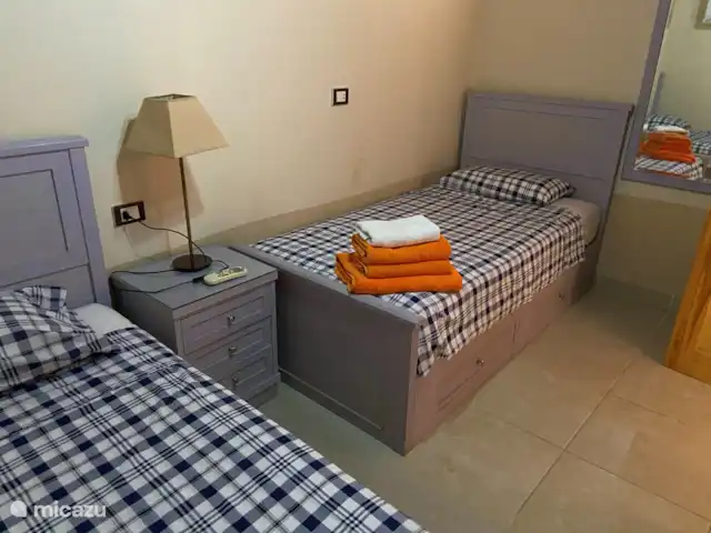 Voir Villa Appartements 4 pers chalet | Égypte, Mer Rouge , Hurghada - chalet Chambre avec 2 lits simples
