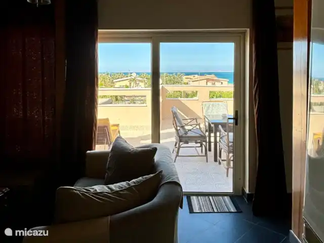 View Villa App 4pers toit app. | Égypte, Mer Rouge , Hurghada - penthouse Voir le salon