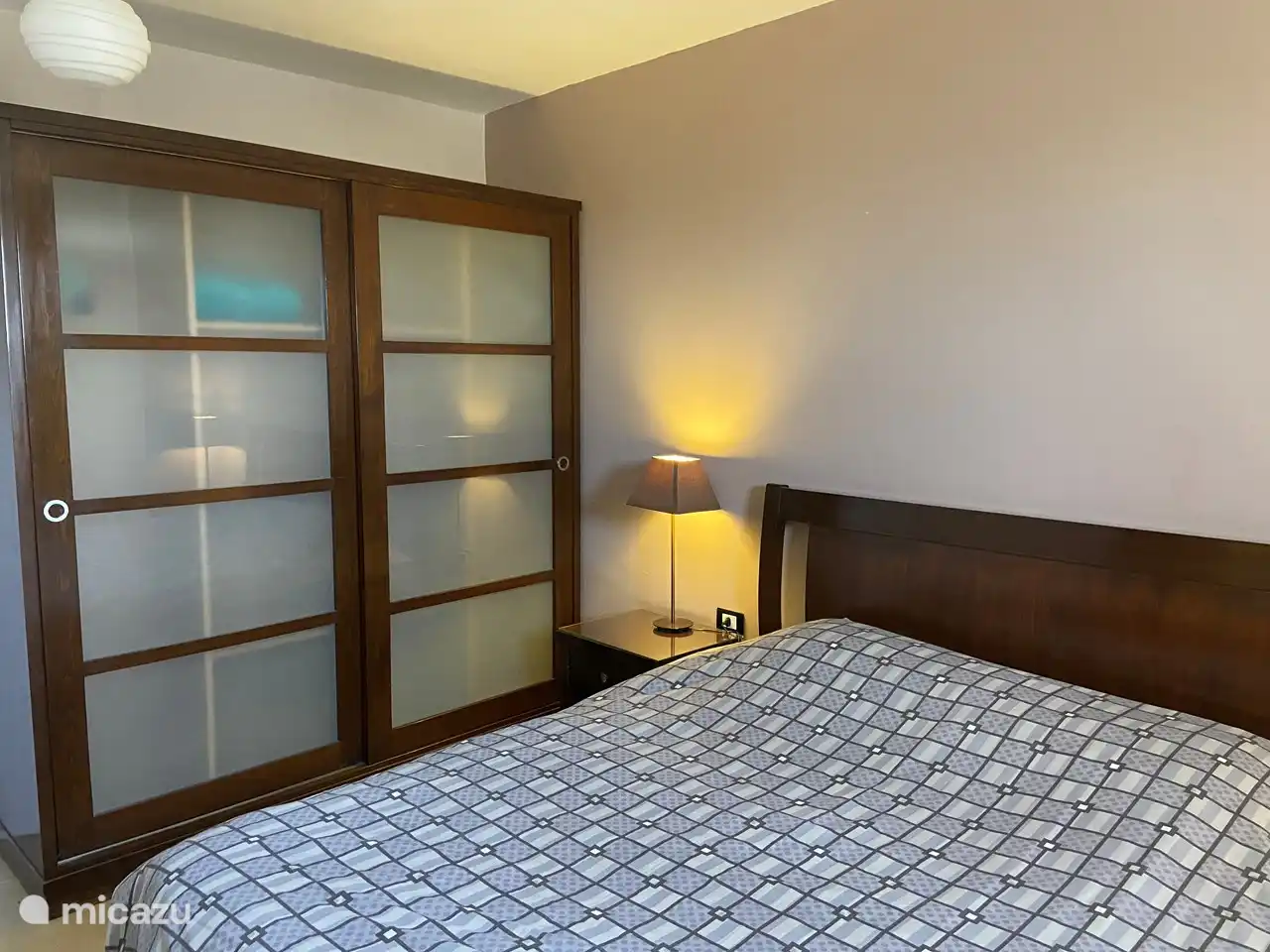 Bedroom with a double bed