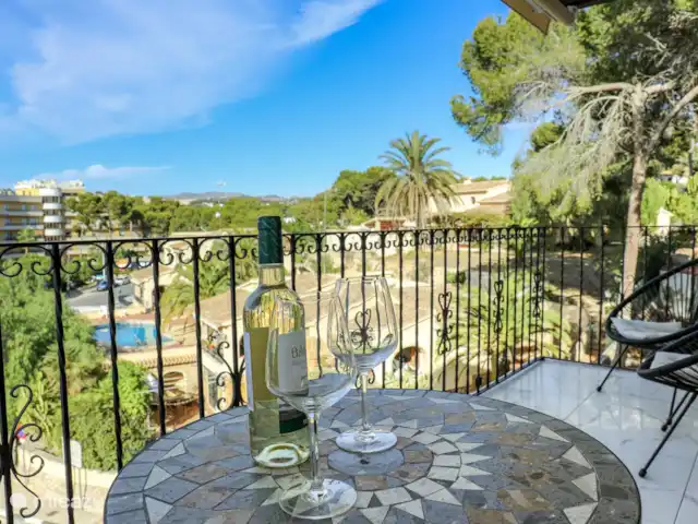 Appartement Casita Moraira | Espagne, Costa Blanca, Moraira - appartement Joli balcon avec vue sur le village