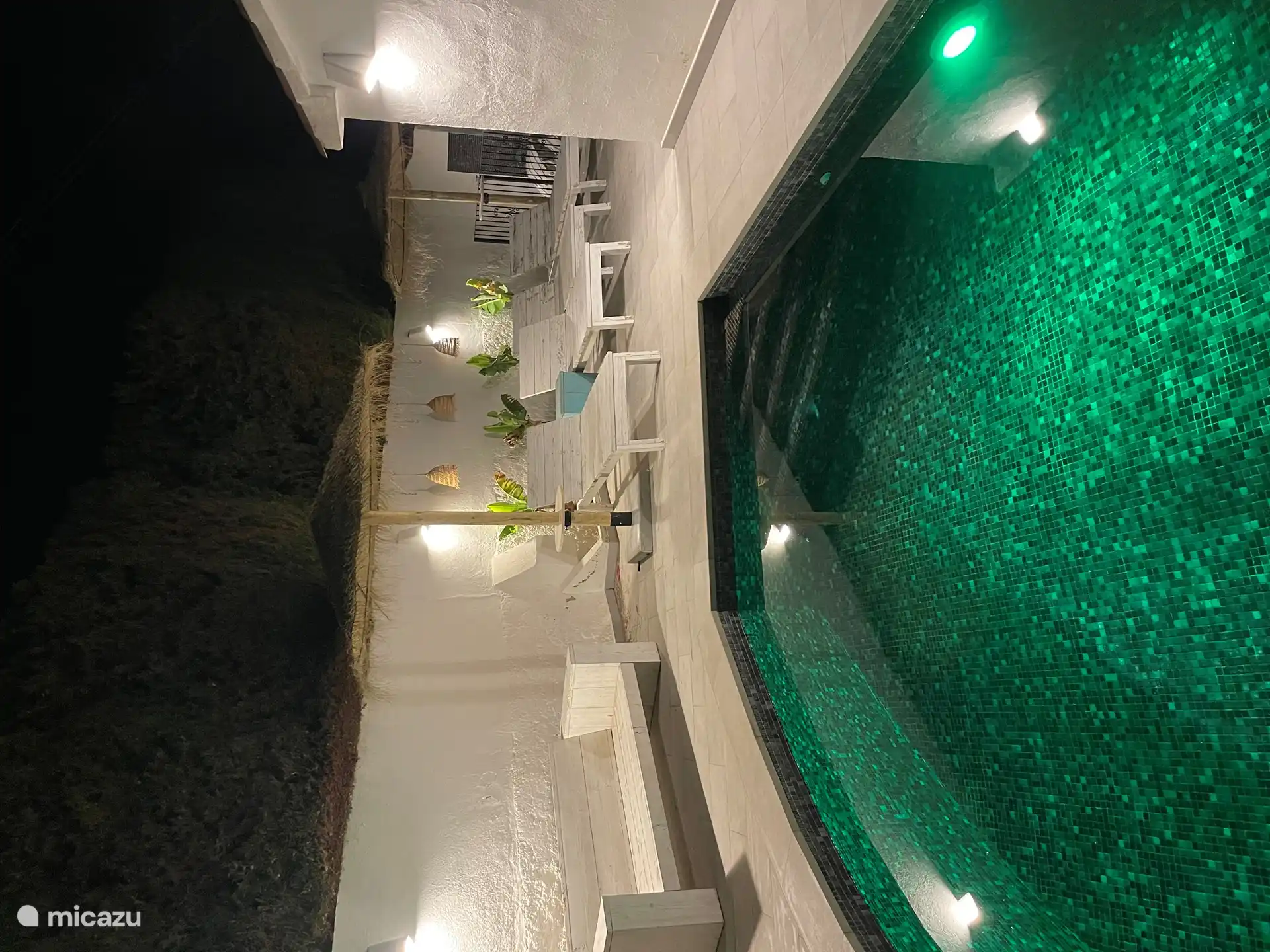 Terrasse/transats/piscine