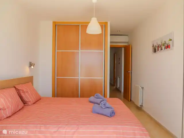 Casa Evita en España, Costa Blanca, Benissa - casa vacacional Dormitorio con una cama doble
