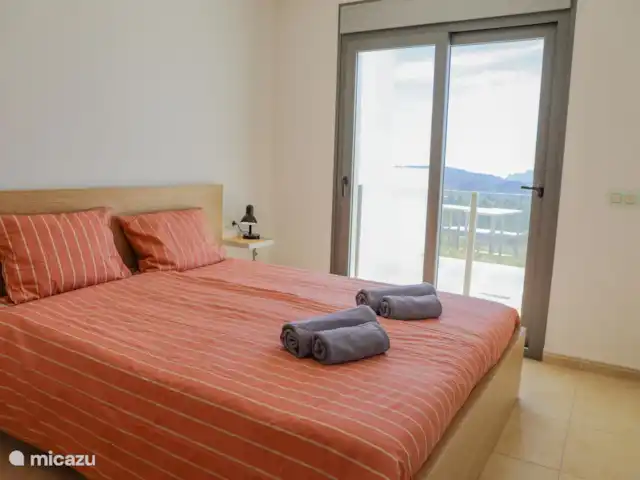 Casa Evita en España, Costa Blanca, Benissa - casa vacacional Dormitorio con una cama doble