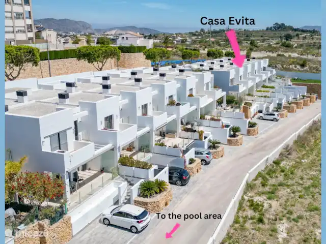 Casa Evita en España, Costa Blanca, Benissa - casa vacacional Casa Evita tiene una ubicación tranquila y cerca de la piscina.