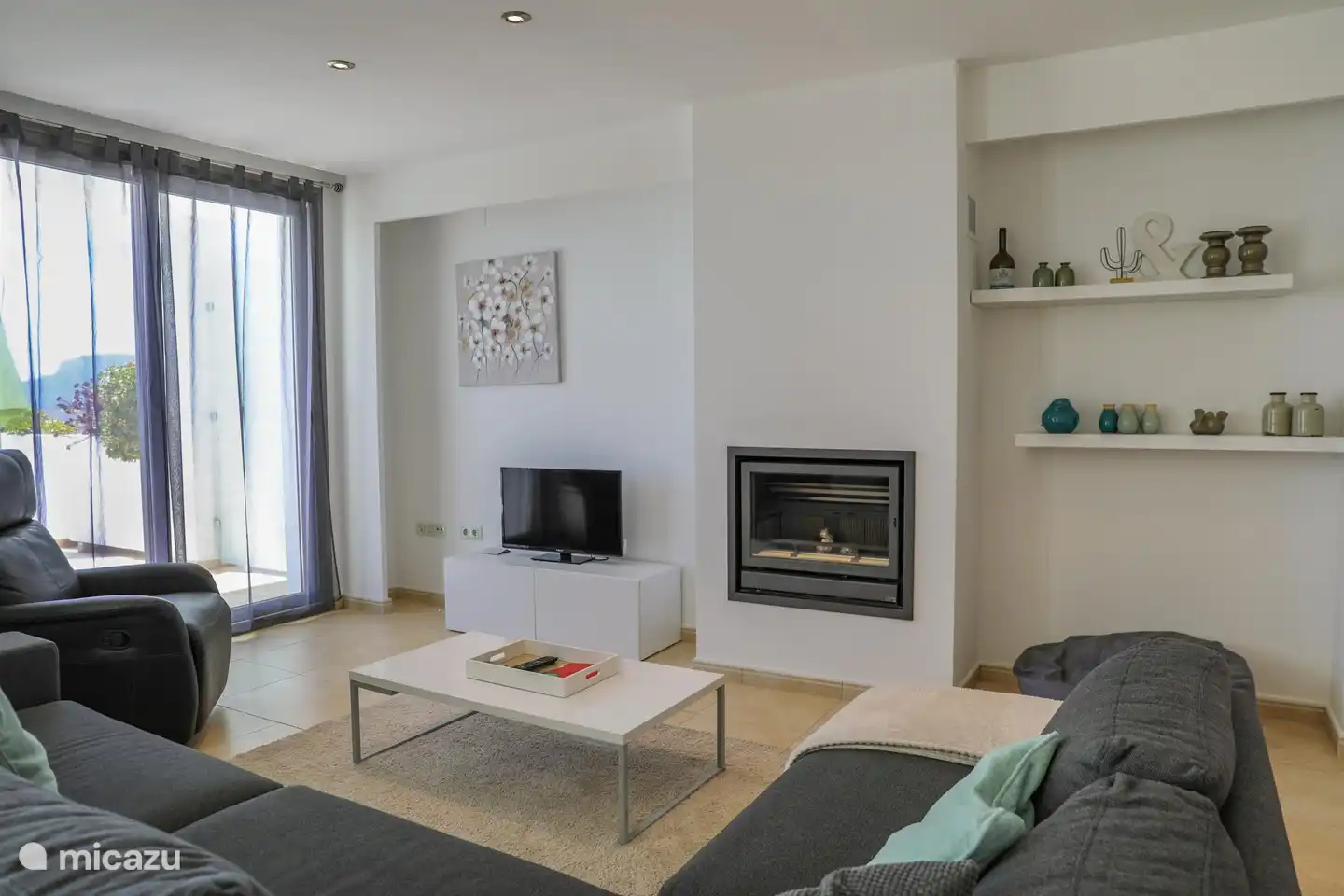 Das gemütliche Wohnzimmer der Casa Evita