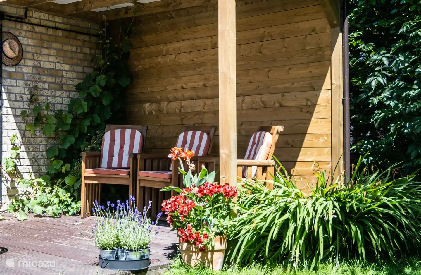 zona de estar en la terraza
