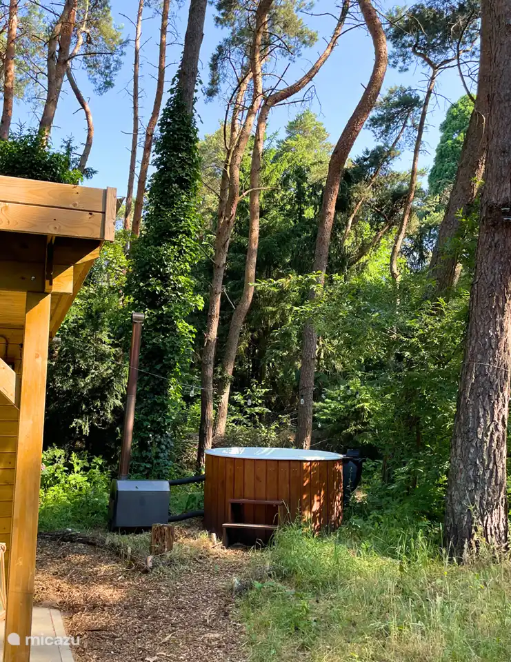 Holzbefeuerter Whirlpool