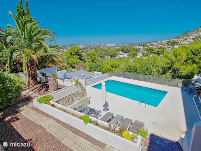 Laja - Villa con vista panorámica en la ladera en España, Costa Blanca, Moraira - villa