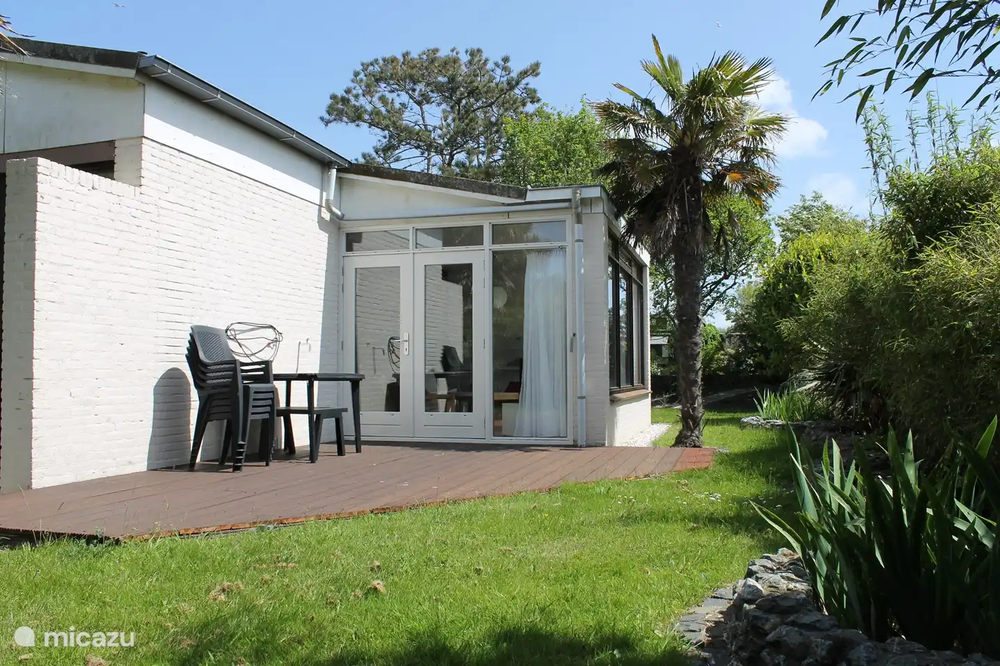 patio doors where you can enjoy the beautiful garden even on lesser days.